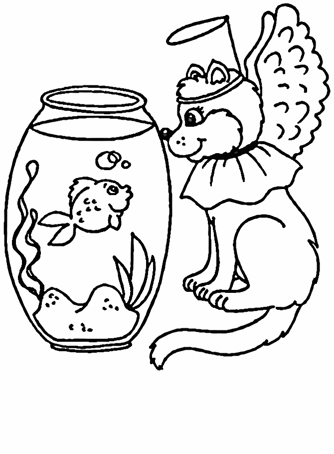 Cat Coloring Pages Realistic