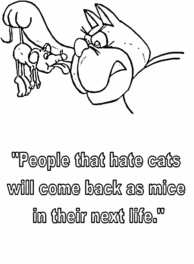 Dog and Cats Coloring Pages
