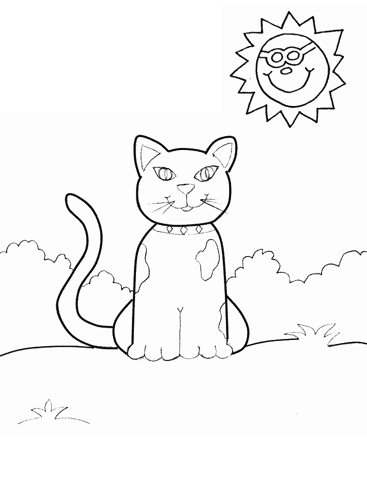 Printable Cats Coloring Pages