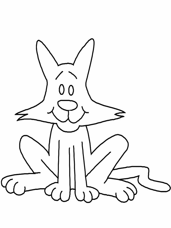 Cartoon Cat Coloring Pages