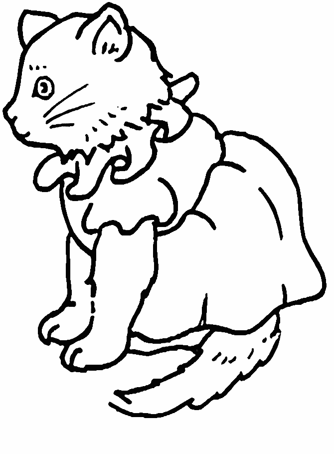 Kitty Cat Coloring Pages