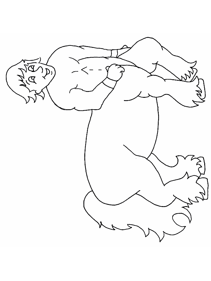 Centaur Greek Coloring Page