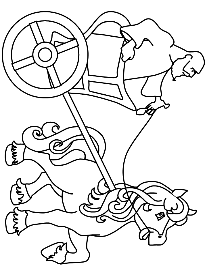 Chariot Egypt Coloring Pages