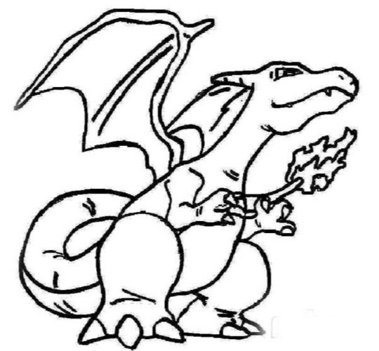 Charizard Coloring Page