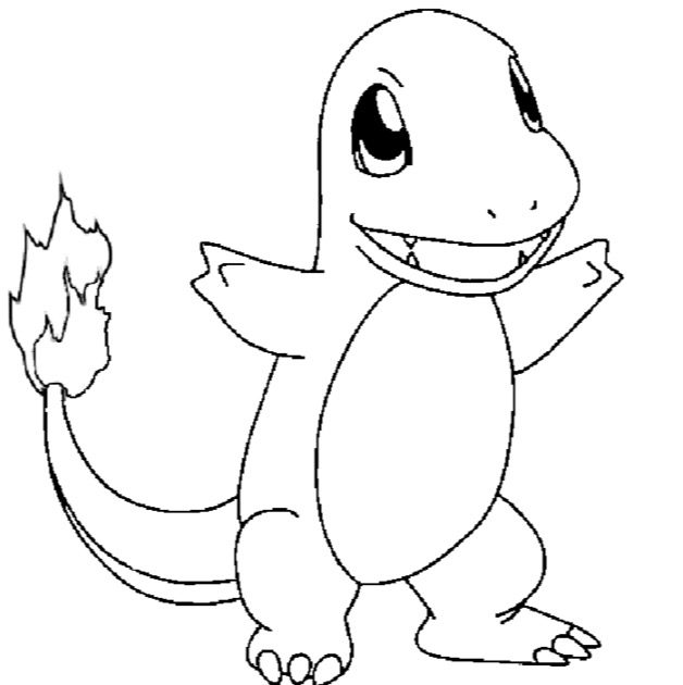 Charmander Coloring Pages