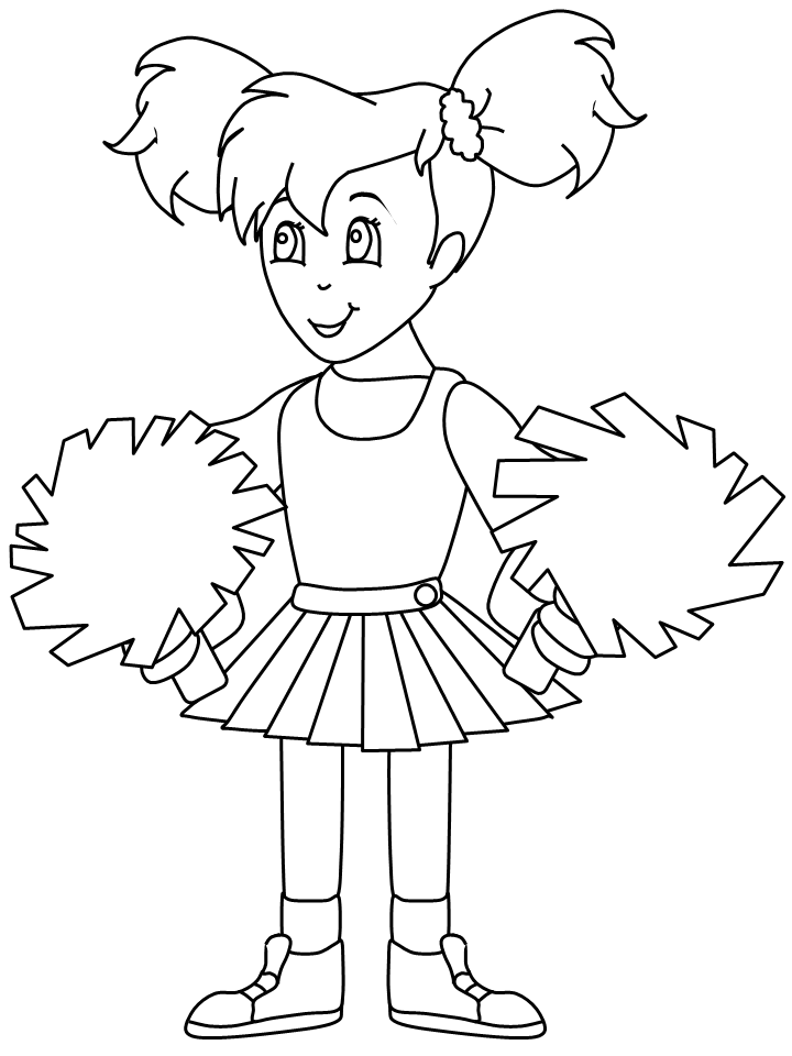 Cheerleader Coloring Pages