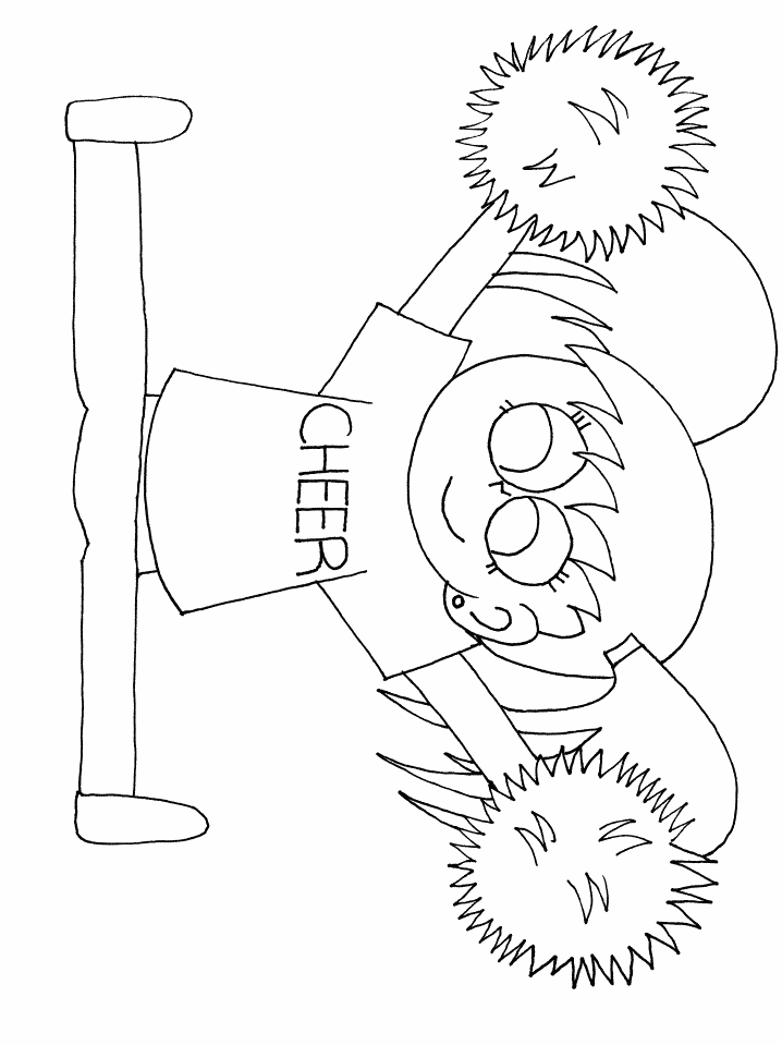 Cheerleadertg Sports Coloring Pages