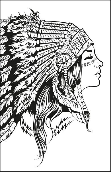 cherokee indian coloring pages