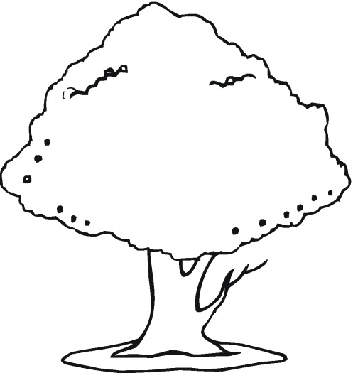 Cherry Tree Coloring Page