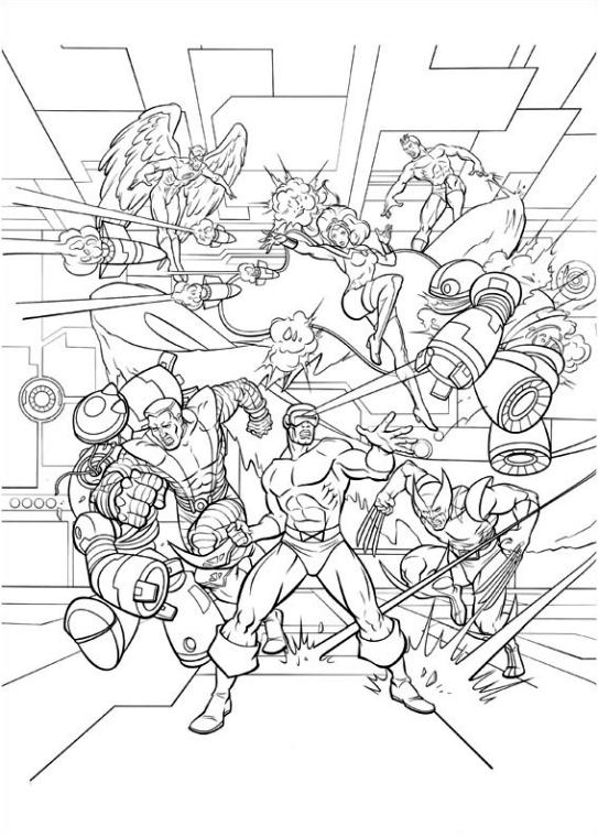 Children's Coloring Pages Super Heroes Free