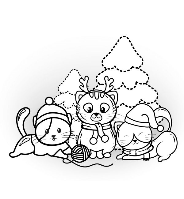 childrens winter aminals coloring pages