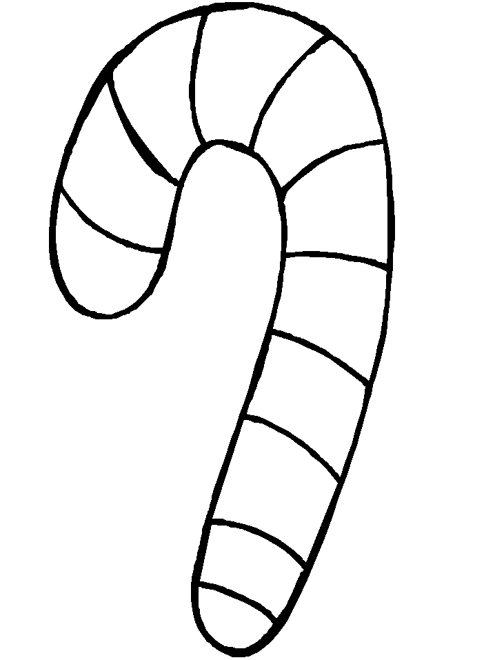 Christmas Candy Canes Coloring Pages