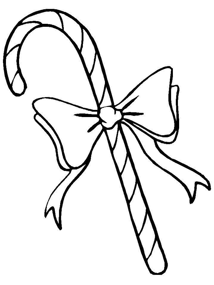 Christmas Candy Cane coloring page