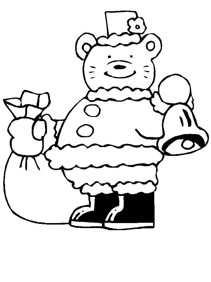 Christmas Bear Santa