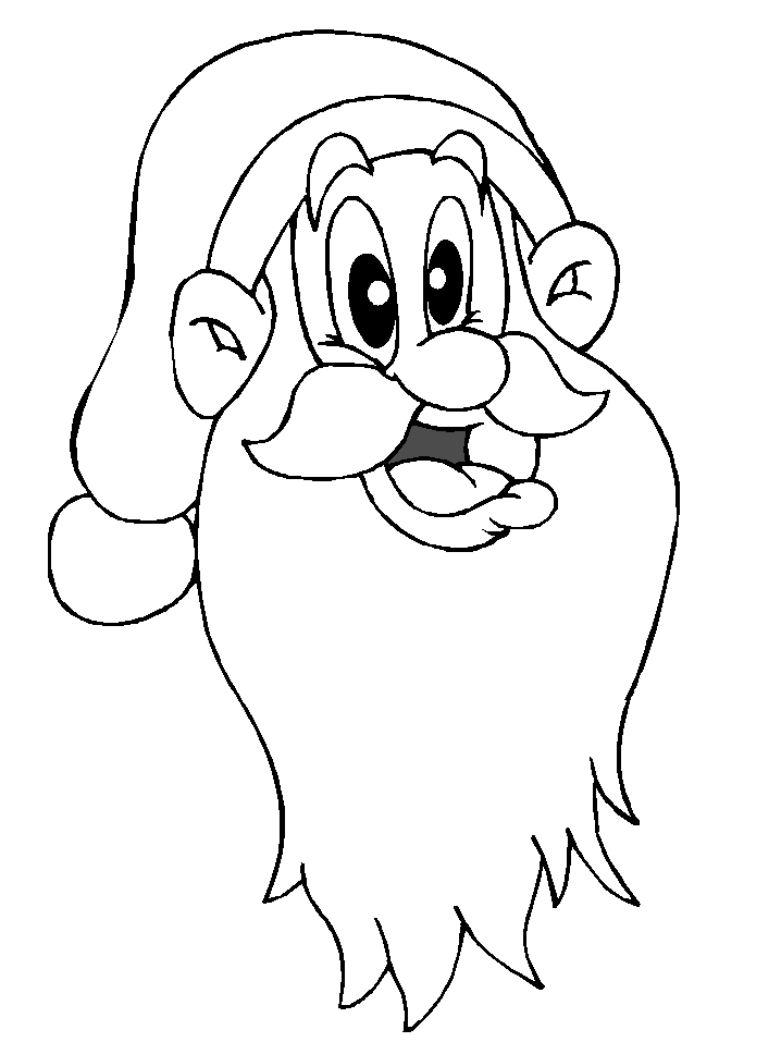 Cartoon Santa Head