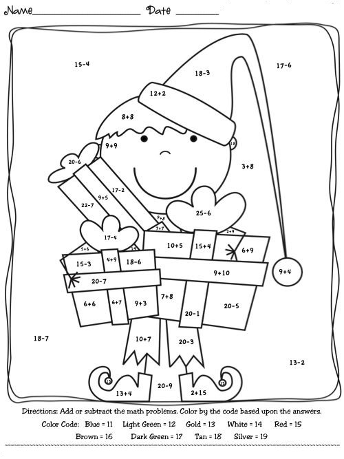 Christmas Coloring Math Pages Coloring Book Christmas Coloring Math Pages Coloring Book