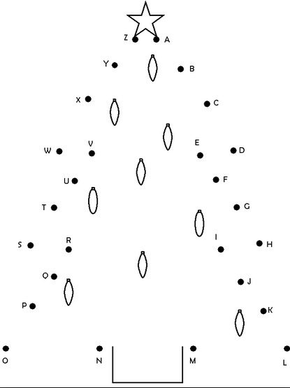 christmas tree connect dots