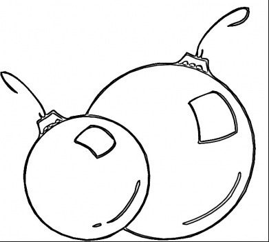 christmas ornaments coloring page