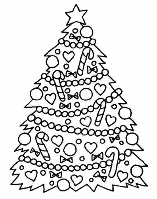 Christmas Tree coloring page