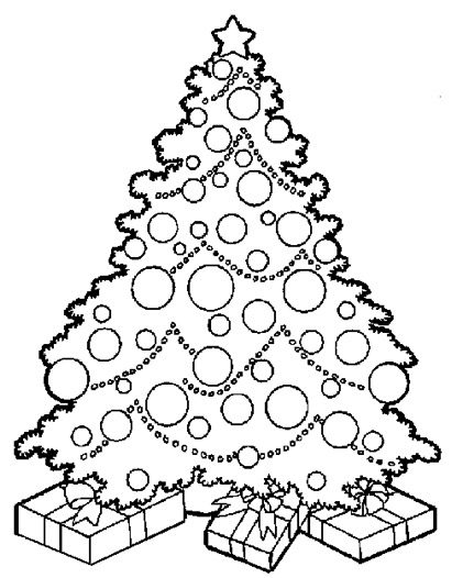 Christmas Tree coloring page