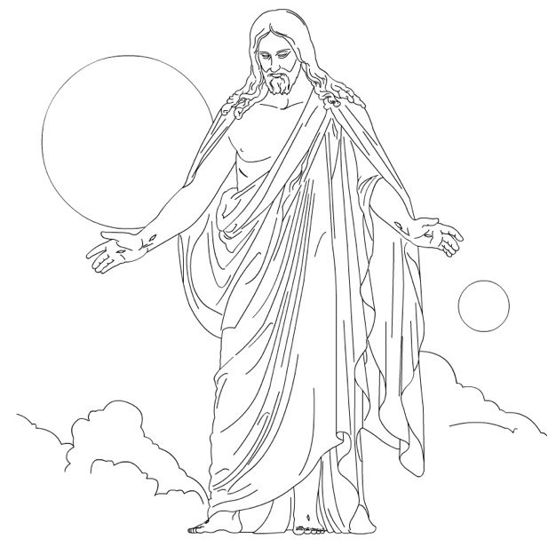 Christus Coloring Page