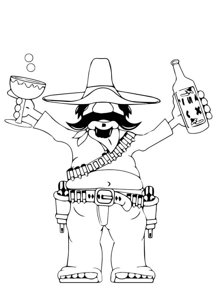 cinco de mayo coloring pages water color