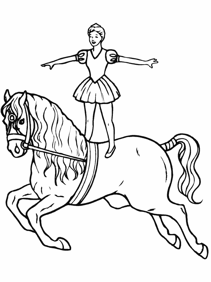 printable circus coloring page