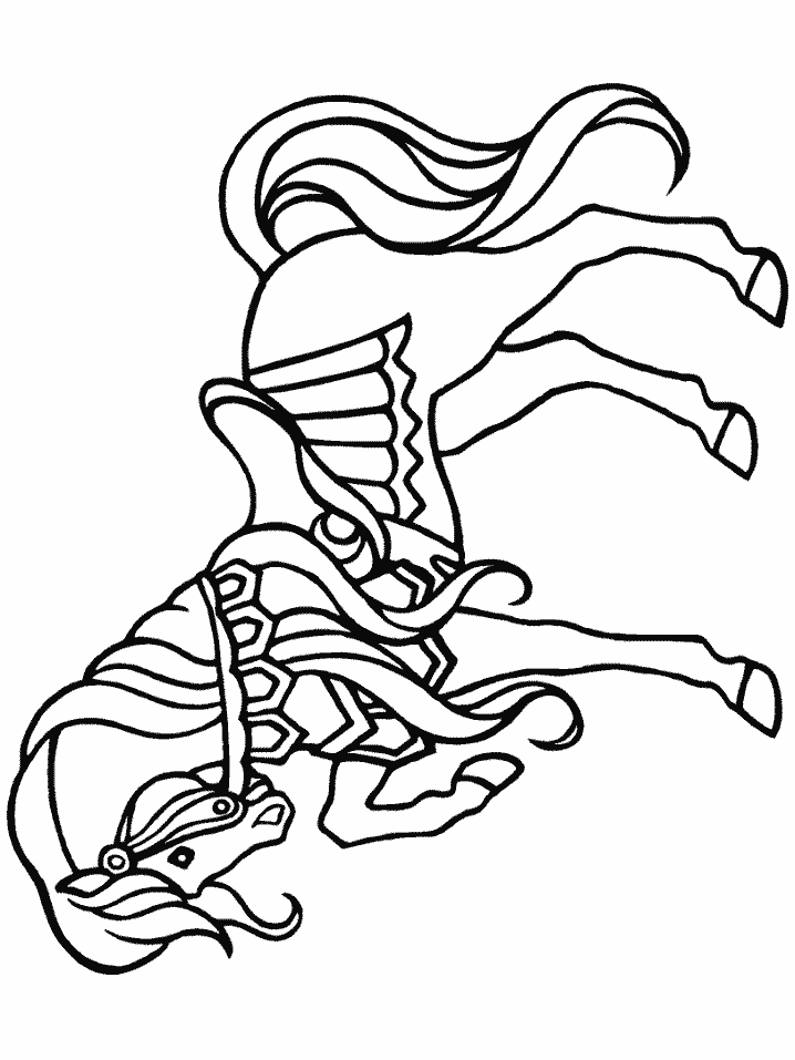 Circus Horse Coloring Page