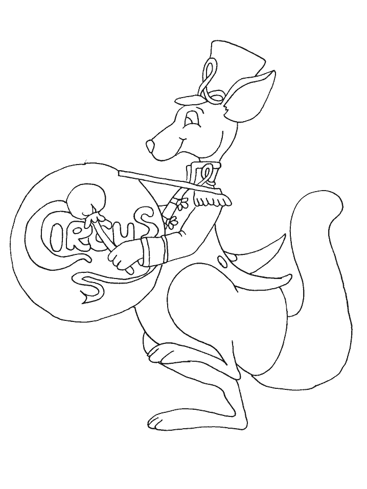 Circus Animals Coloring Pages