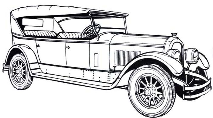 classic car coloring pages