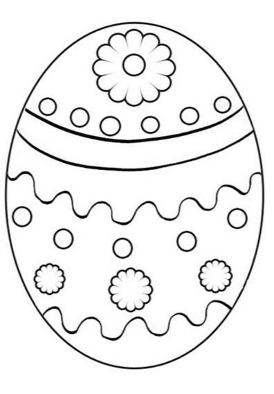 Classic Easter Egg coloring page