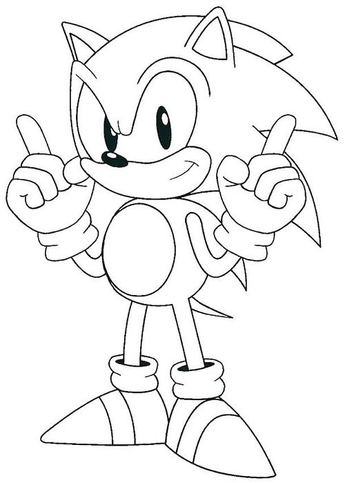 Classic Sonic Coloring Pages