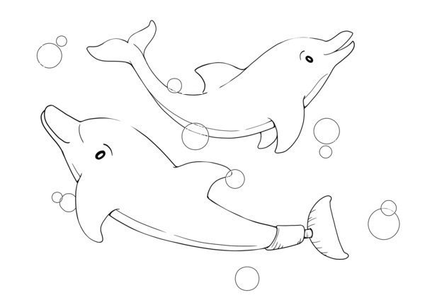 Clear Water Aquarium Winter and Hope Coloring Pages