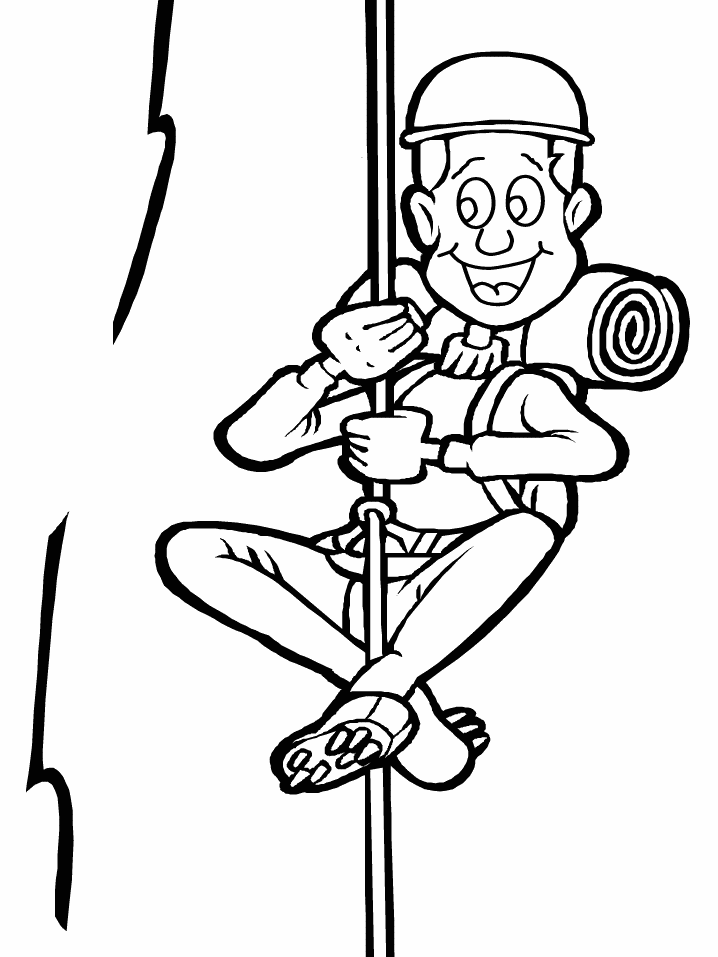 Climber Sports Coloring Pages