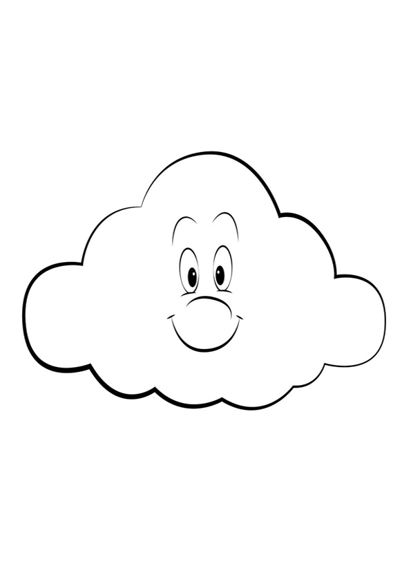 Cloud Printable Coloring Pages