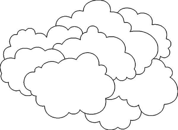 Clouds Coloring Pages Printable