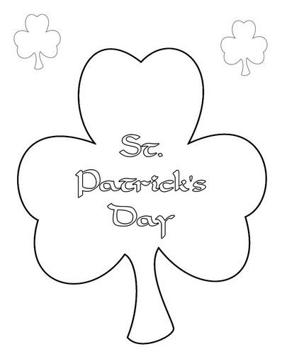 clover coloring page