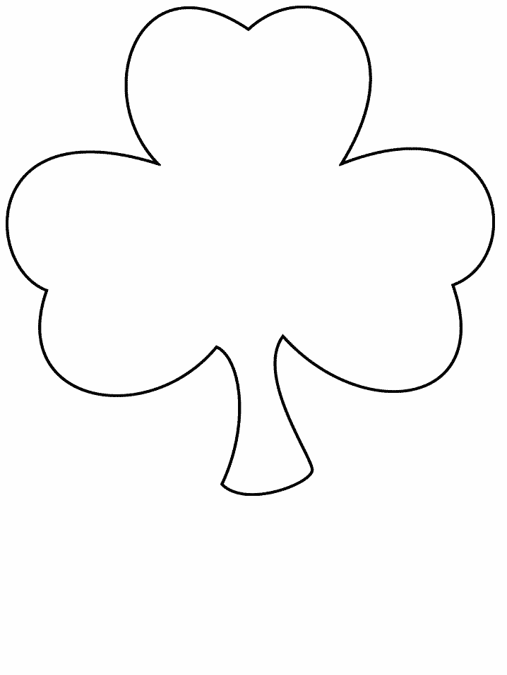 Download Clover Simple-shapes Coloring Pages coloring page & book ...