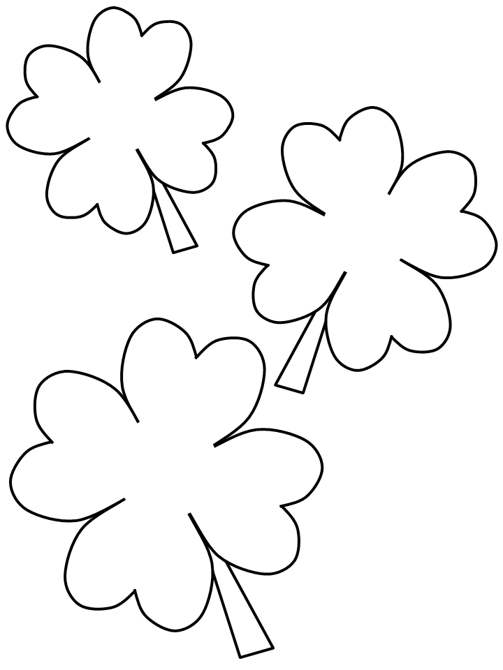 Clovers Coloring Pages