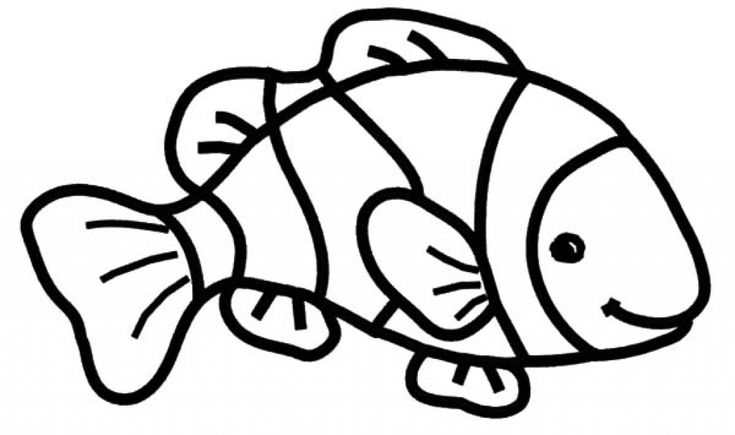 clown fish coloring pages