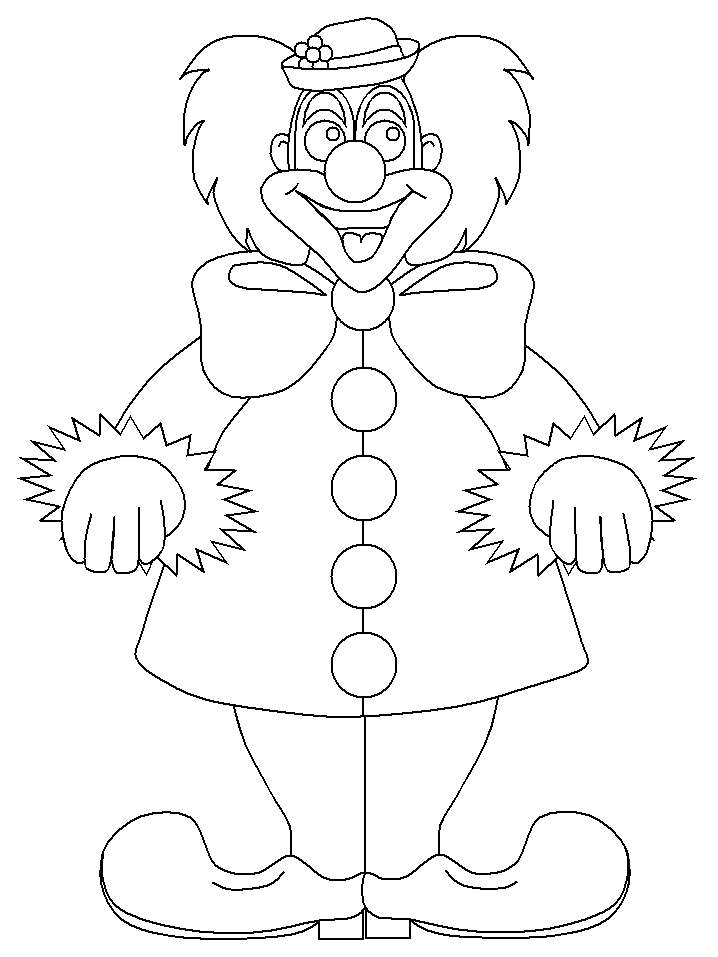 Circus Clown Coloring Pages