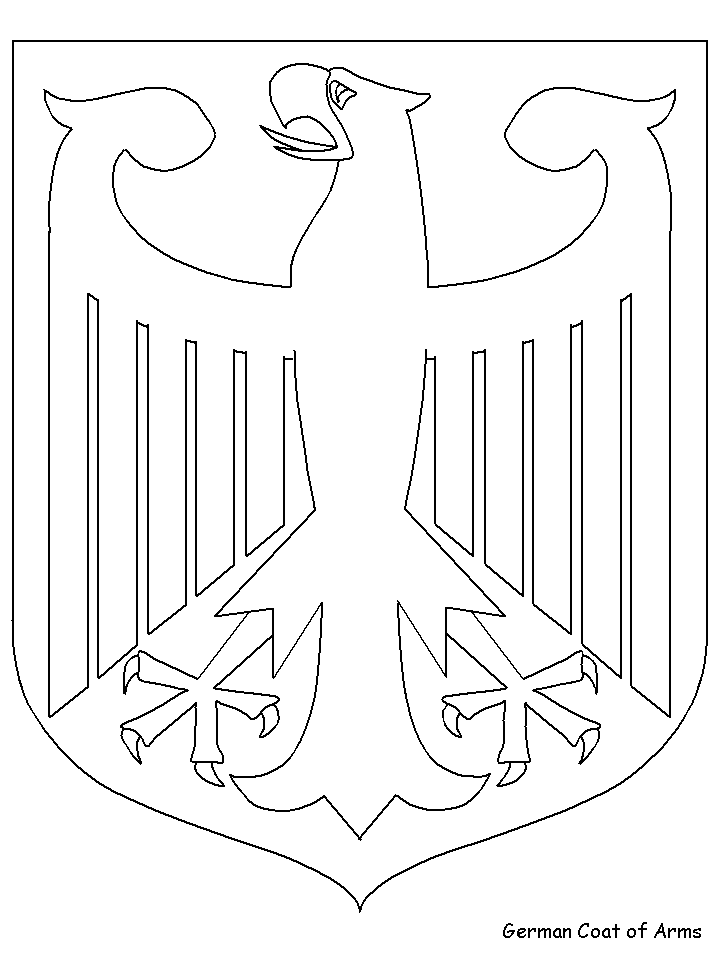 Coat Of Arms Germany Coloring Pages