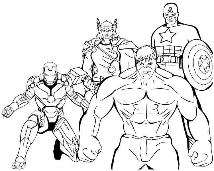 Color Pages Super Heros
