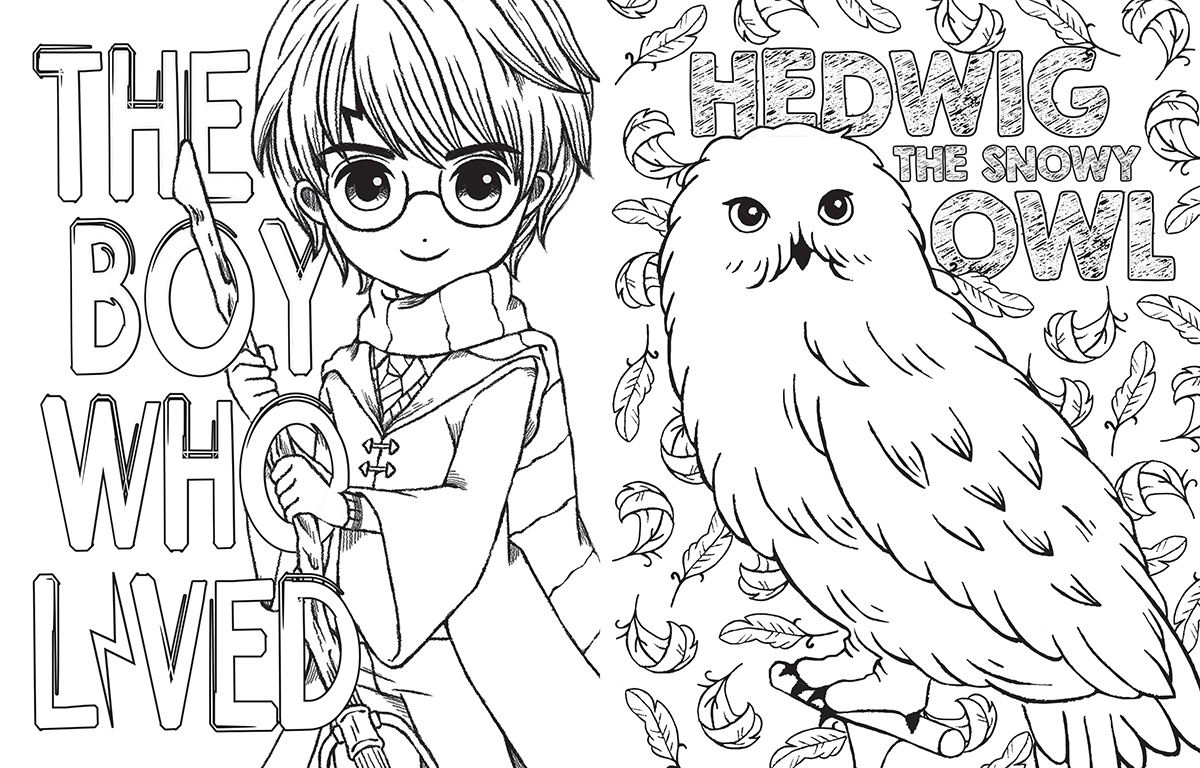 Coloring Book Pages Harry Potter