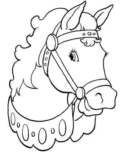 coloring book pages horse