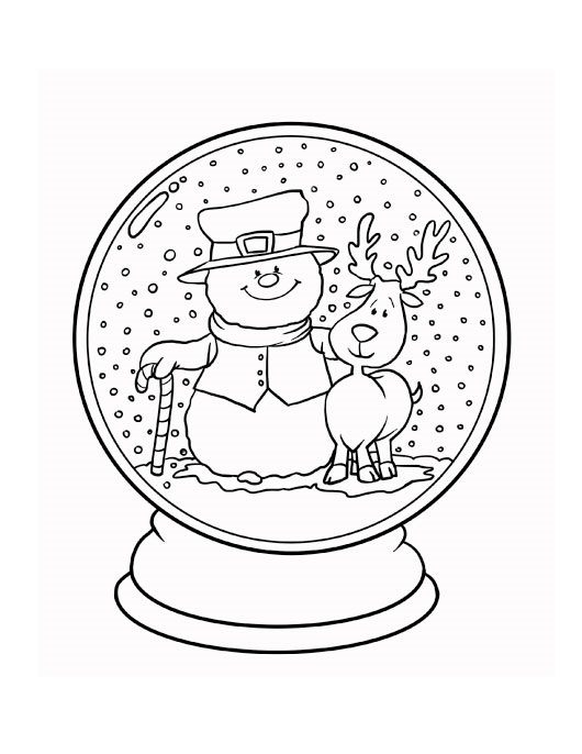 coloring book pages winter