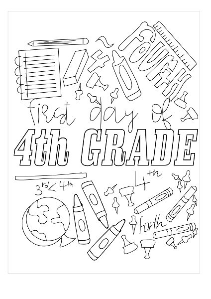 Coloring Page 4th Grade