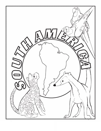 coloring page africa
