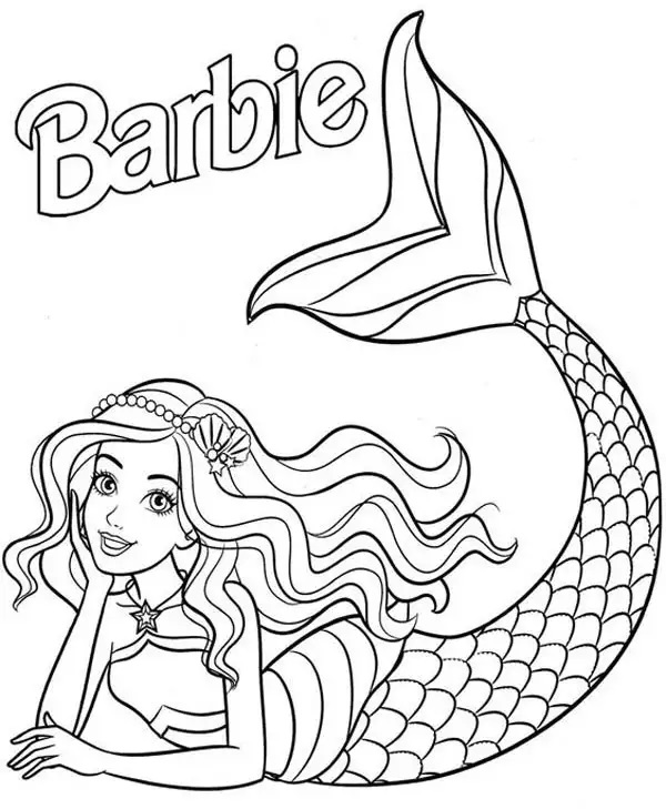 Coloring Page Barbie