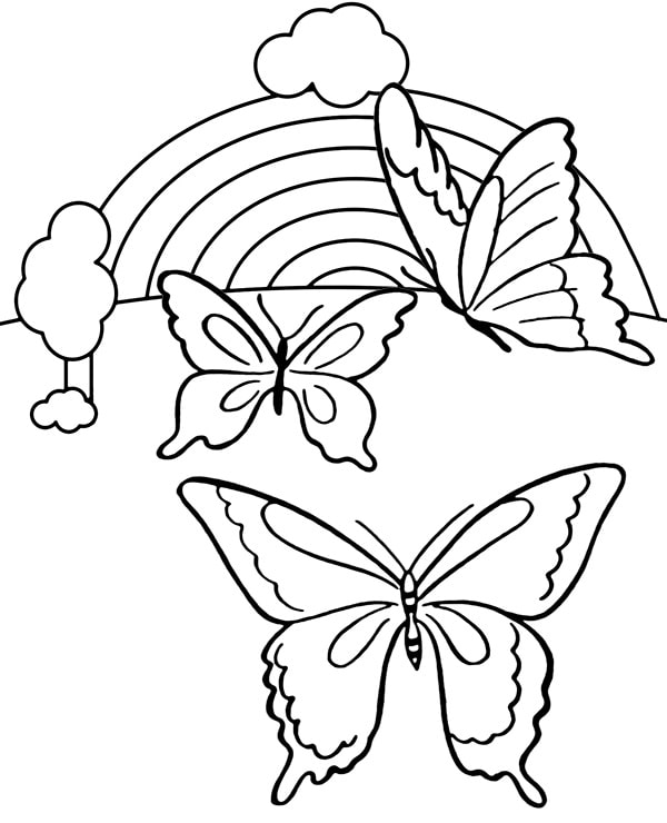 Coloring Page Butterfly